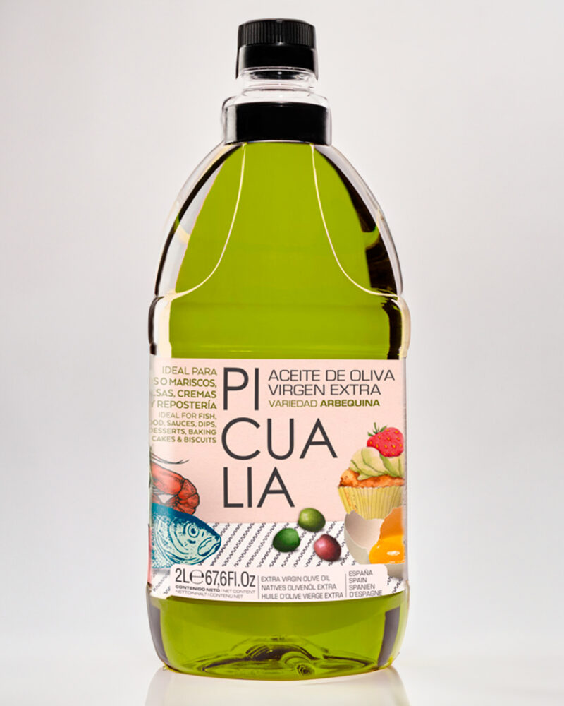 Aceite Oliva Picualia Familiar Arbequina 2L - Productos Puro Aove