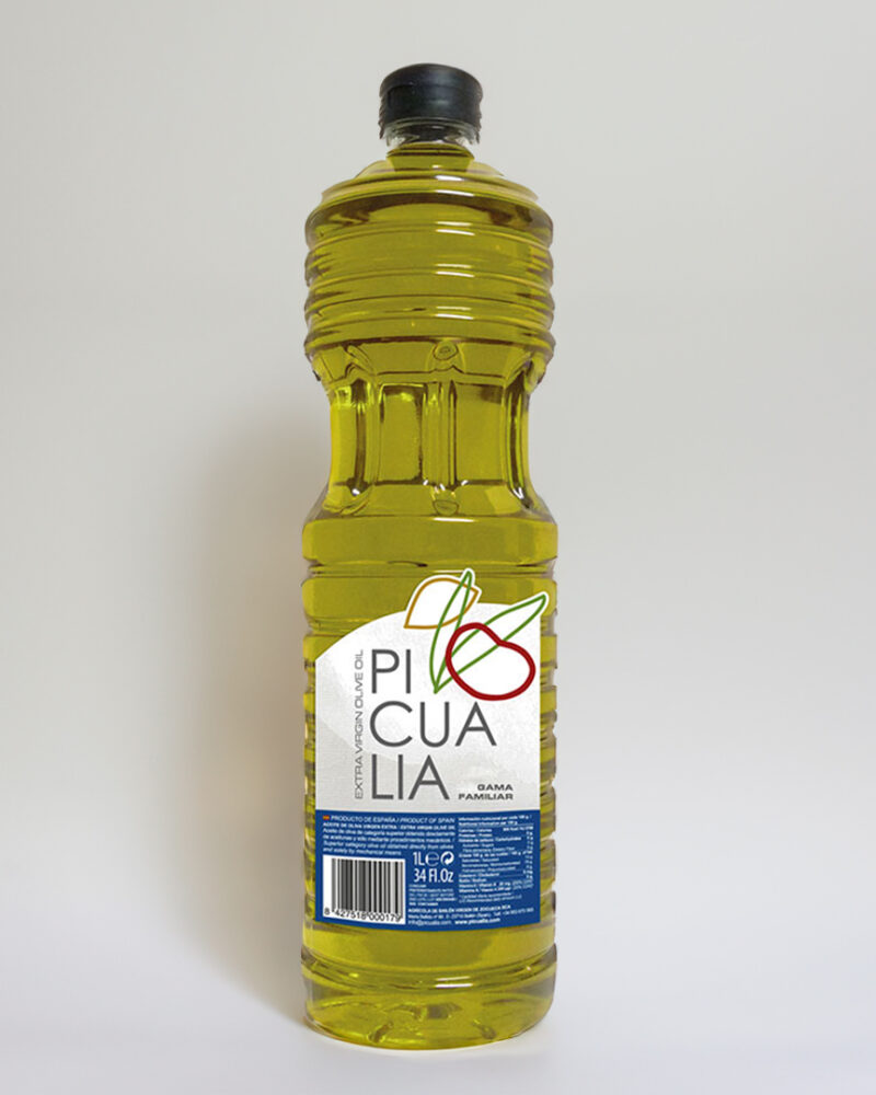 Aceite Oliva Picualia Familiar Picual 1L - Productos Puro Aove