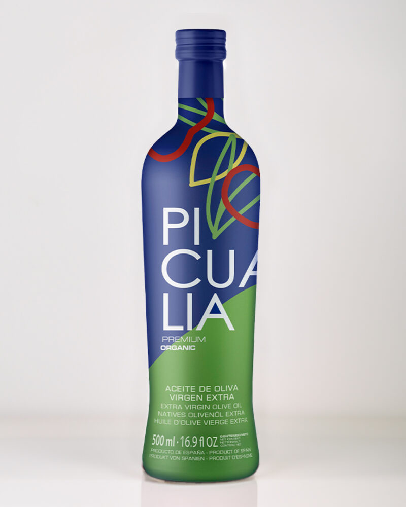 Aceite Oliva Picualia Premium Organic 500ml - Productos Puro Aove